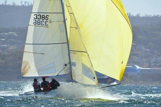 Foiling moth champion, Robbie Gough, sailing Chau Baby - Photo Colleen Darcey © Sam Teidemann